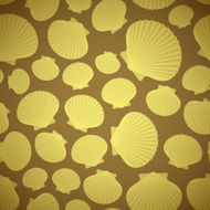 Seashell Seamless Pattern N7