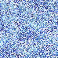 Watercolor seamless pattern on leaves theme N2