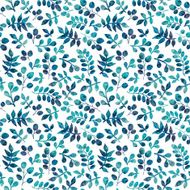 Watercolor seamless pattern on leaves theme N4