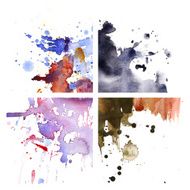 corner watercolor