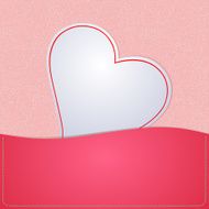 Paper white heart