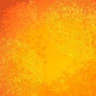 Flower ornamental gold pattern background