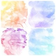 Set of Colorful water color painting background N452