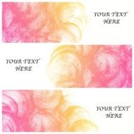 Set of Colorful water color painting background N466