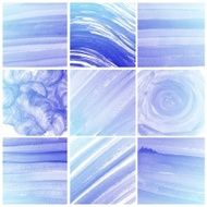 Set of Colorful water color painting background N472