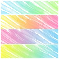 Set of Colorful water color painting background N486