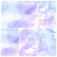 Set of Colorful water color painting background N502