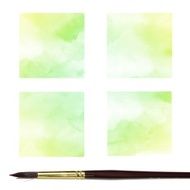 Set of Colorful water color painting background N504