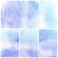 Set of Colorful water color painting background N506