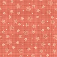 Seamless pattern with stylized stars