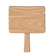 Wooden sign vector illustration N3