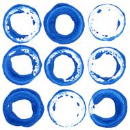 Acrylic paint circles