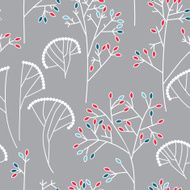 Seamless background pattern with leaves