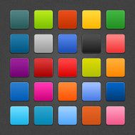 Rounded square satin icon web button shadow noise effect texture
