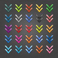 Arrow download sign glossy icon web button shadow noise texture
