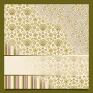 Vintage abstract retro background greeting card