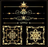 Decorative Elements Old Style - set 7