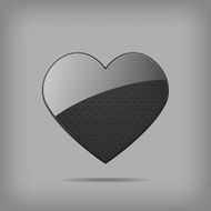 Vector metal heart