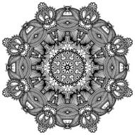 Circle ornament ornamental round lace N19