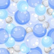 Abstract seamless background with glass balls Vector EPS-10