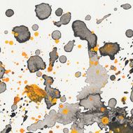 Watercolor and ink splatters