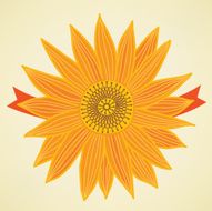 Stylized sunflower