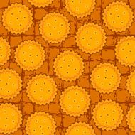 round cookie seamless background pattern N2