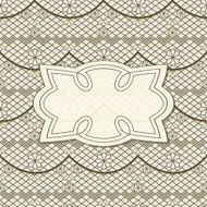 seamless lacy pattern and frame for your text