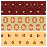 Seamless retro pattern set N2