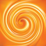 Vector swirling backdrop vivid orange color