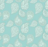 hand drawn paisley seamless pattern N2