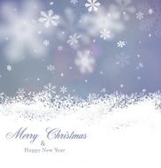 Christmas background with fallen snowflakes N19