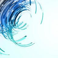Futuristic abstract shape illustration N19