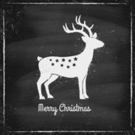 deer on chalk board N2