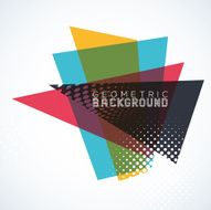 An Abstract Geometric Background in Dusty Multicolors