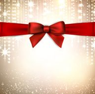 Christmas background with red bow N12