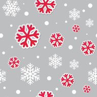 Abstract Christmas seamless background with snowflakes N4