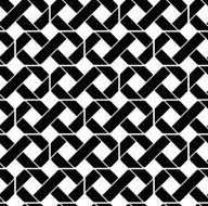 Black and white geometric seamless pattern symmetric endless