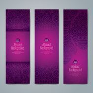 Collection banner design African art background N4