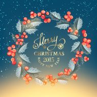 Christmas mistletoe wreath N9