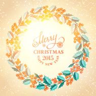 Christmas mistletoe wreath N11