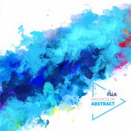 Vector abstract watercolor palette of mix colors N3