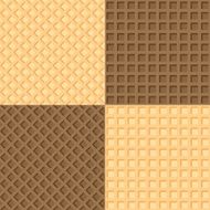 Four seamless background wafers