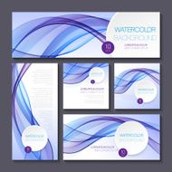 Set of templates for print or web design N2