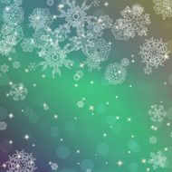 New year blur background with snowflakes N4