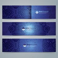 Collection banner design African art background vector illustration N3