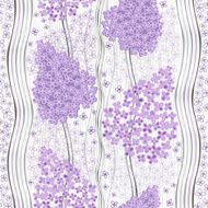 Seamless pattern with lilac flowers Vector illustration N2