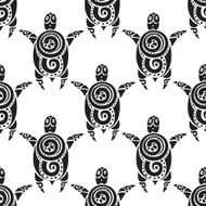 Turtles Seamless Vector pattern