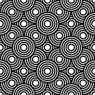 Seamless black and white geometric vector background N3