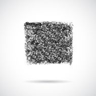 Square black oil pastel banner N2